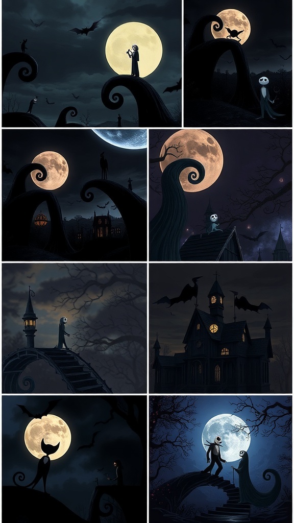Zero from The Nightmare Before Christmas Aesthetic Wallpaper Dark aesthetic wallpapers of Zero from The Nightmare Before Christmas, showcasing spooky and whimsical designs.